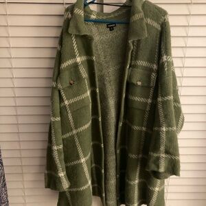 Torrid Green Plaid Women's Sweater